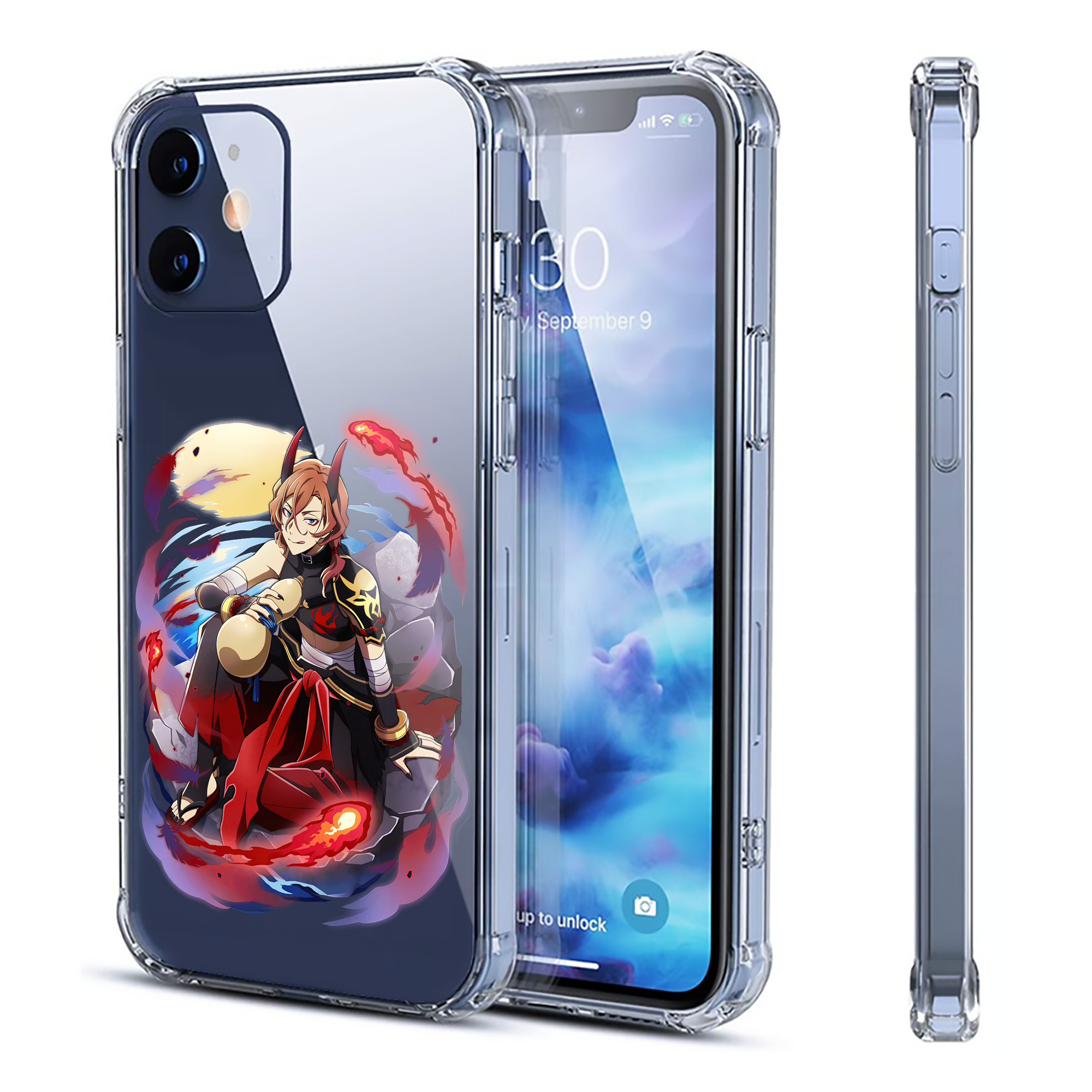 （画像用） 文豪ストレイドッグス Bungo Stray Dogs 【iPhone 12シリーズ対応】透明スマホケース（クリアソフトケース）